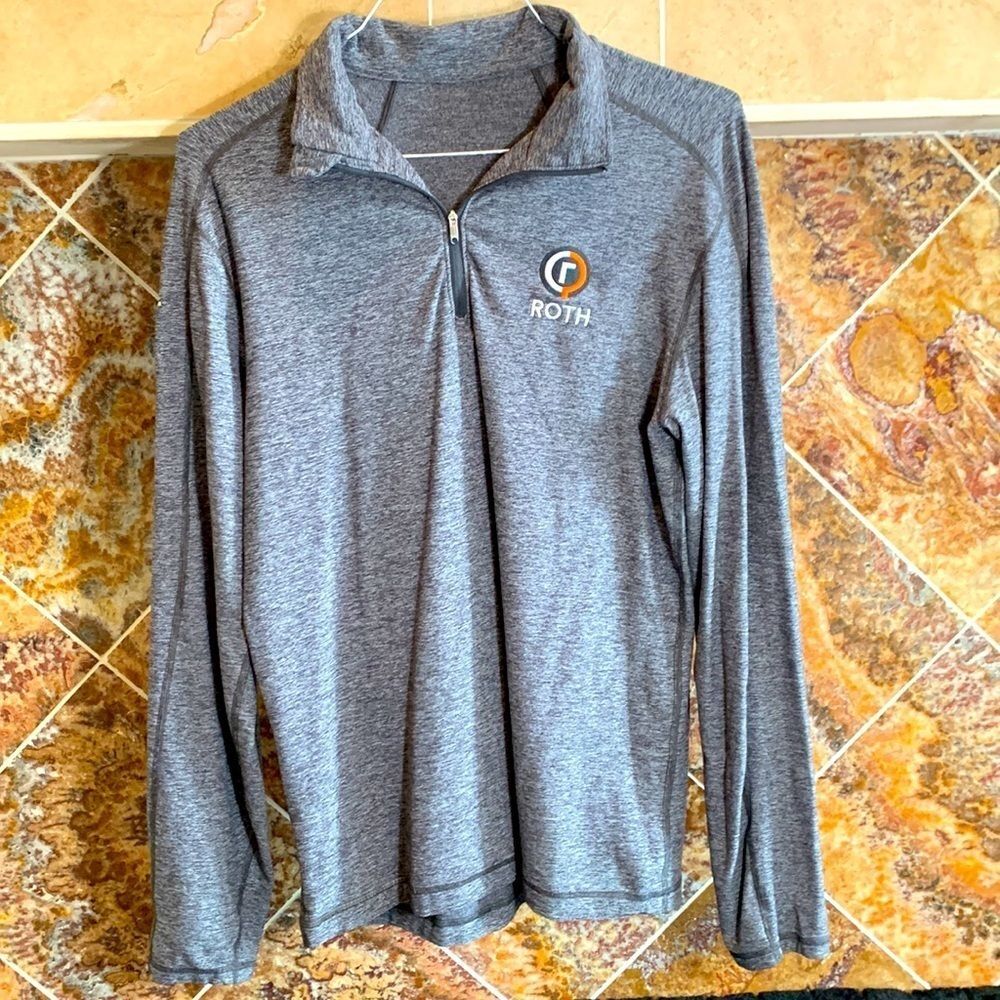 Men’s Lululemon Warm Shirt Mens Gray 1/4 Zip Pullover